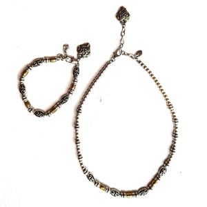 BRIGHTON | Gold and Silver Multi-Tone Necklace & Bracelet Set